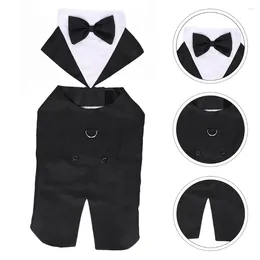 Dog Apparel Pet Tuxedo Clothing Transformation Outfit Garment Formal Suit White Wear Costume