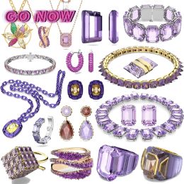 Sets Original 2024 Jewellery Sets Charm Luxury Purple Collection High Quality Necklace Earrings Ring Bracelet Women With Logo