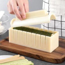 Molde circular para fazer sushi, faça você mesmo, bolo japonês, molde multifuncional, conjunto de ferramentas de fabricação quadrada, acessórios de cozinha