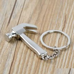 Party Favor Mini Metal Keychain Personality Claw Hammer Pendant Model Key Chain Ring Drop Delivery Home Garden Festive S Dhekx