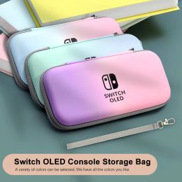 Bags For Nintendo Switch OLED Storage Bag Crystal Hard Cover Shell Case Screen Protective Film Thumb Grip Caps PC Pouch Accessories