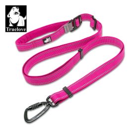 Leashes Truelove Dog Leash Nylon Waterproof Webbing Soft PVC Dog Leash Collar Harness Waist Adjustable Leash TLL2671