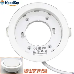 Lamp Holders GX53 Base Light Socket Holder LED Adapter White Body Surface Fitting Connector Bases