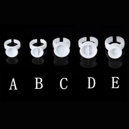 Lamps 500 Pcs Tattoo Ink Cup Disposable Permanent Makeup Ring Divider/ Undivider Tattoo Ink Holder Ring 5 Sizes Tattoo Accessories