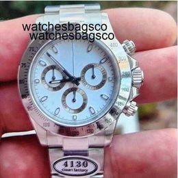 Mens Watch Clean Watch Clean Factory Mens Sapphire Chronograph Ceramic Bezel Model 904l Case Stainless Steel Strap