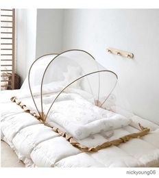 Crib Netting 2023 New Baby Mosquito Net Newborn Crib Full-covered Childrens Anti-mosquito Cover Foldable Mosquito Net