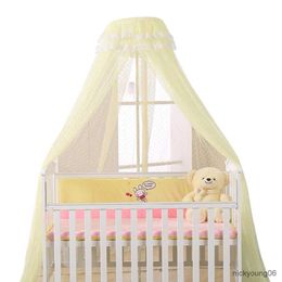 Crib Netting Baby Crib Netting Summer Baby Room Mosquito Net Baby Bed Canopy Tents Round Lace Dome Mosquito Netting Infant Cot Decor Nets