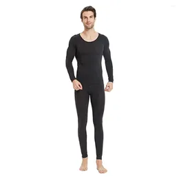 Men's Thermal Underwear Winter Warm Set For Men Inner (Top & Bottom) 3 Seconds Clothes One Size