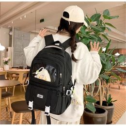 School Bags Nylon Backpack Casual Large Capacity Laptops Bag Travel Daypack Book With Adjustable Strap