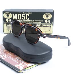 Luxury Mosco Style Sunglasses Men Women Vintage Round Tint Ocean Lens Brand Design Transparent Frame Sun Glasses Oculos De Sol