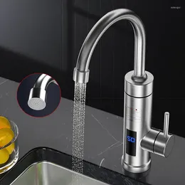 Kitchen Faucets 3000W Electric Water Heater Instant Faucet Sink Heating Instantaneous Taps With Digital Display