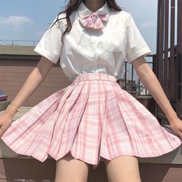 Skirts 2024 Year Mini Women Summer Japanese High School Kawaii Rock Red Boxes Young Funny Uniform My Day Jupe