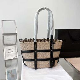 Totes LouLou Beac Bags Women andbag Designer Large Tote Sopping Fasion Soulder Sael Bucket Bag Designers Luxurys Summer Travel Book Woven StrawH24221