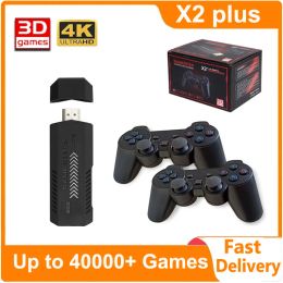 Consoles X2 Plus Game 4K GD10 Pro 128G 40000+ Games 3D HD Retro Video Game Console Wireless Controller TV 40 Emulator For N64 PSP Arcade