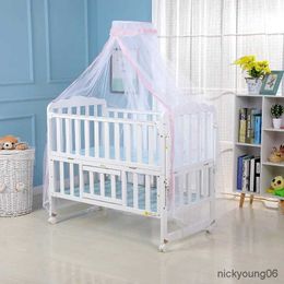 Crib Netting Baby Mosquito Net Infant Crib Foldable Bed Canopy Childrens Hanging Dome Bed Newborn Play Tent Room Bedroom Decoration Bedding