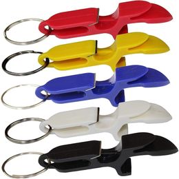 Pack of 10Sgun tool bottle opener keychain - beer bong sgunning tool - great for parties party Favours wedding gift 201201249S