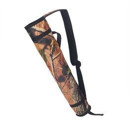 Bow Arrow Archery Arrow Quiver Holder Pocket Adjustable Shoulder Strap Oxford Cloth Bow and Arrow Tool Large Capacity Arrow Storage BagHKD230626