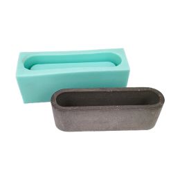 &equipments Oval Business Card Holder Base Box UV Crystal Epoxy Mould Clay Plaster Resin Silicone Mould DIY Crafts Home Decorations Casting T
