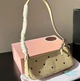 Brown Shoulder Bag Women Handbags Purse Letters Leather Pouch Zipper Closure Cowhide Leather Classic Wallets Messenger Bags 27cm