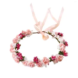 Hair Clips Bridal Flower Headband Bohemian Crowns Floral Garland Wedding Wreaths Vine Headpiece Accessories