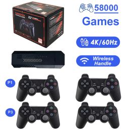 Consoles 256GB GD10 Plus 4K 3D X2 Plus Game Stick HD Output TV Game Stick 2.4G 4 or 2 controllers Portable 64GB 128GB video Game Console