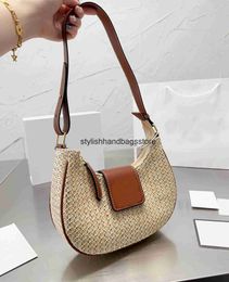 Beach Bags Straw designer Underarm Bag Totes women luxurys andbags beac Tote andbag Soulder Crossbody Purse Small Wallet H24221