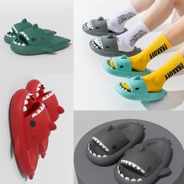 Hot sale Men Women Slippers Shark Slide Sandals Home Outdoor Beach Shoes Cartoon Bathroom Sneakers Non-Slip Soft size36-47