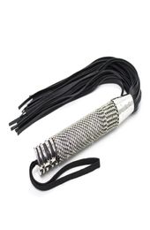 Diamond Sex Whip BDSM Spanking Flogger Sexual Play Leather Paddle with Diamond Handle Long Whips Crops New Design6721318