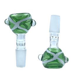 QB Hookahs Glass Bowl Pieces Bongs Bowls Funnel Rig Accessories 18mm 14mm Male Female Heady Bowl For Smoking Water Pipes Dab Rigs Bong Slide