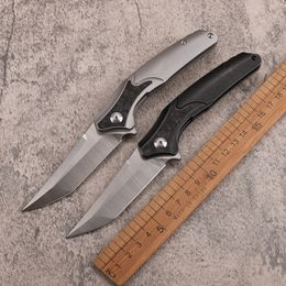 1Pcs New A2258 High End Flipper Folding Knife M390 Satin Tanto Point Blade CNC TC4 Titanium Alloy Handle Outdoor EDC Pocket Fast Open Folder Knives