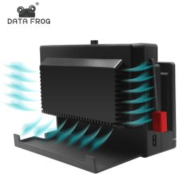 Stands Data Frog USB Dual Cooling Fan Heat Sink Stand CompatibleNintendo Switch OLED/Switch Cooler Radiator Base for NS Lite