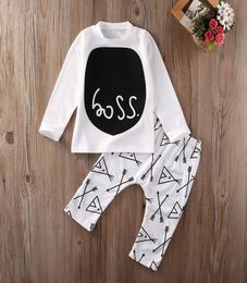 Baby Clothing Set Toddler Outfit Boutique Boys Clothing Set Infant Cotton Fall Autumn Costume Long Sleeve Boys Shirt Legging Pants5456588