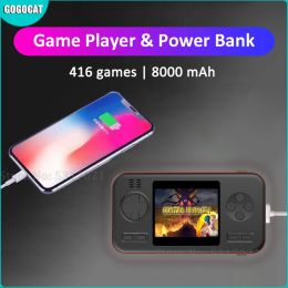 Players Handheld Gamepad Console Power Bank Gaming Machine with 8000mAh 416 Classic Games Player Toys for Children Gift New Dropshipping