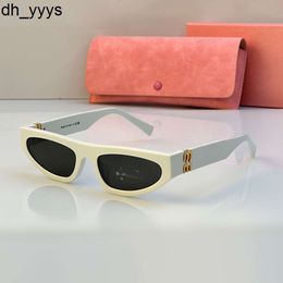 Miui for women mui sunglasses sunglasses acetate sunglasses New European American style avant garde cats eye narrow frame design good material glasses cool uv400