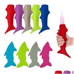 Ice Cream Tools Shark Popsicle Holder Bags Sleeves Anti-Zing Bag 20 Styles Drop Delivery Home Garden Kitchen Dining Bar Dhudw