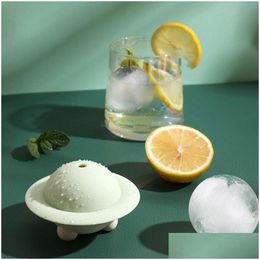 Ice Buckets And Coolers Reusable Sile Nt Ball Maker Iceing Cube Moulds Whiskey Cocktail Premium Round Balls Spheres Kitchen Bar Tool Dhv9E