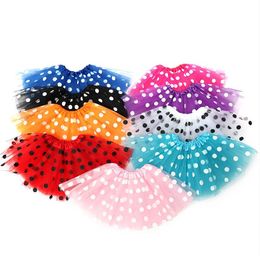 New Girls bronzing dot Tutu Skirts Kids Designer Clothes Baby Gold Polka Dot Skirts Princess Tulle Ballet Skirt Sequins Shine Pettiskirts Dance dress