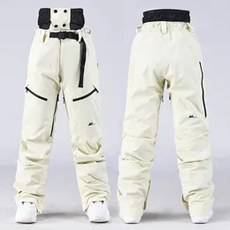 Skiing Pants 2024 Women Men Ski Outdoor Windproof Waterproof Snowboarding Winter Thermal Plus Cotton Snow Trousers