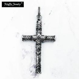 Pendants Pendant Maori Cross 925 Sterling Silver Black Zirconia Fine Jewellery Accessories Fit Necklace Rebel Street Ethnic Gift For Man