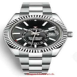 Topselling High quality Wristwatches Sky Dweller 326934 42mm Black Dial Stainless Steel Asia 2813 Movement Automatic Mens Watch Wa2303