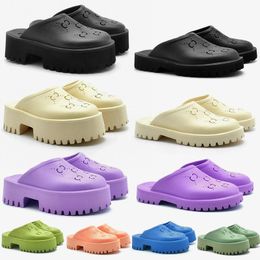 Slippers sandals designers shoes for men women classic outdoors indoors thick-soled white black pink green purple sneakers 34-44