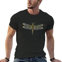 Men's Polos Dragonfly Insect Illustration T-Shirt Summer Clothes Short Sleeve Tee Plus Sizes Mens Vintage T Shirts