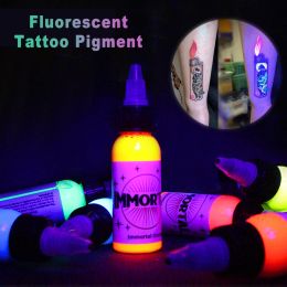 Inks 15ml Professional Safe Black Light Tattoo Uv Ink DIY Purple Light Fluorescent Tattoo Pigment Permanent Makeup for Body Painting