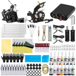 Guns True Star Coil Tattoo Hine Kits Complete Tattoo Guns Set with Tattoo Needles Tattoo Power Supply Tattoo Accessories Set