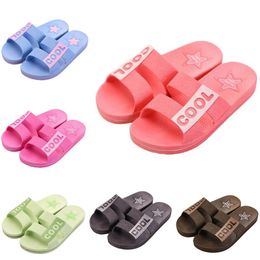 Style33 Men Women Slippers Summer Slides Sandals Summer Black Pink Coffee Green Blue Coast Bathroom Mens Antiskid Slipper Sandal Size 36-45