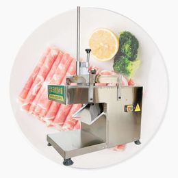 Top-selling Stainless Steel Full Automatic Roll Beef Bacon Slicer Cutting Frozen Meat Slicing Machine easy to operate