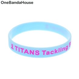 Bracelets Personalised Design Silicone Wristband Debossed and Colour Filled in