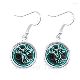 Dangle Chandelier Earrings Teen Wolf Pattern Logo Glass Dome For Women Talisman And Treatment Of Injury Fit Relin Belief Souvenir Drop Otjyi