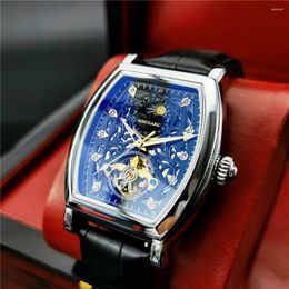 Wristwatches Barrel Type Fully Automatic Mechanical Watch For Men Waterproof And Luminous Multi-functional