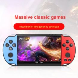 Players X7/X7 Plus 4.3/5.1inch 8/16GB Handheld Game Console Portable Retro Game Console 8Gb Children Double Rocker Game Console